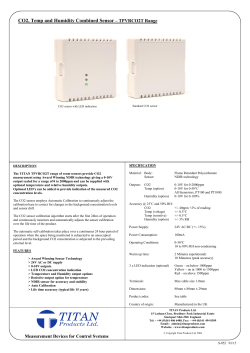 CO2, Temp and Humidity Combined Sensor