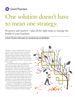 One solution doesn`t have to mean one strategy.