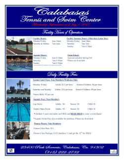 Tennis Court Fees: Non Members/Walk