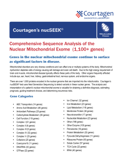 Comprehensive Sequence Analysis of the Nuclear