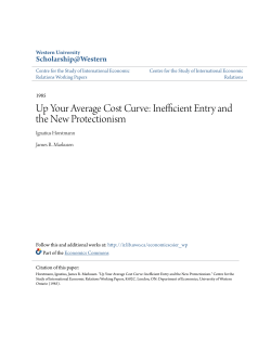 Up Your Average Cost Curve: Inefficient Entry and the New