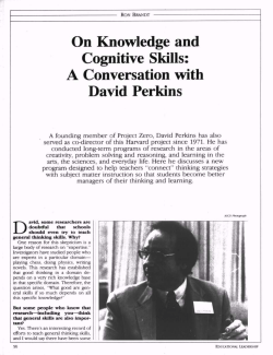 On Knowledge and Cognitive Skills: A