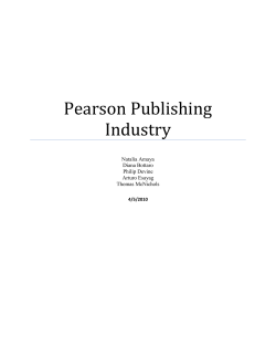 Pearson Publishing Industry