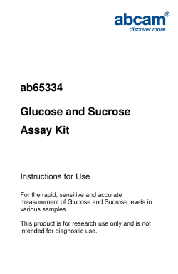 ab65334 Glucose and Sucrose Assay Kit