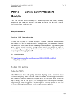 Occupational Health and Safety Code Explanation