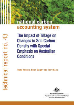 The Impact of Tillage on Changes in Soil Carbon Density with