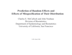 Prediction of Random Effects and Effects of Misspecification of Their