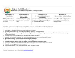 Health Education 5 Outcome: DM5.1 Analyze possible obstacles