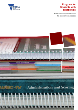 Roles and responsibilities in the assessment process