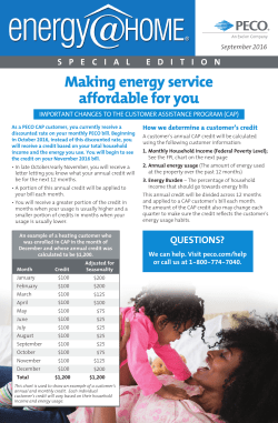 Making energy service affordable for you
