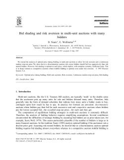 Bid shading and risk aversion in multi-unit auctions