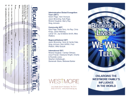 Administrative Global Evangelism Team (GET): Kelvin Page, Vera