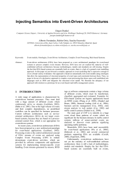 Injecting Semantics into Event