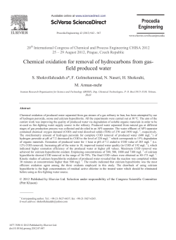 Chemical oxidation for removal of hydrocarbons from gas