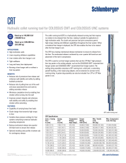 CRT Hydraulic collet running tool for COLOSSUS