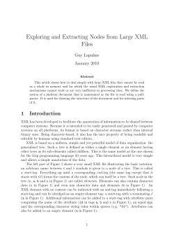 Exploring and Extracting Nodes from Large XML Files