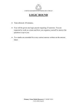 logic round - United Kingdom Mathematics Trust