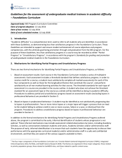 Guidelines for the assessment of undergraduate medical trainees in
