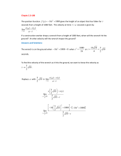 16 1000 ftt = &minus; + ( ) ( ) lim s sa tat