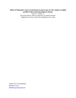 High fat diet-induced obesity