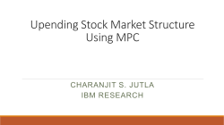 Upending Stock Market Structure Using Secure Computation