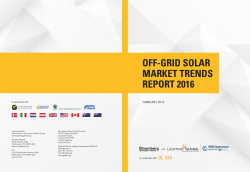 off-grid solar market trends report 2016