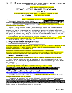 Informed Consent Template (English Language)