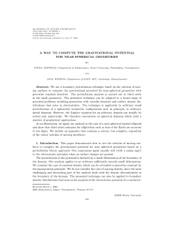 A WAY TO COMPUTE THE GRAVITATIONAL POTENTIAL FOR