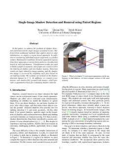Single-Image Shadow Detection and Removal using Paired Regions