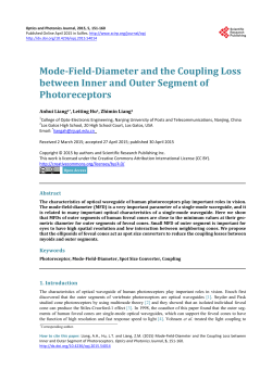 Mode-Field-Diameter and the Coupling Loss between Inner and