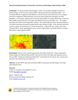 NDVI - iGETT