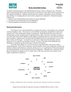 Animal Adaptations - Hatfield Marine Science Center