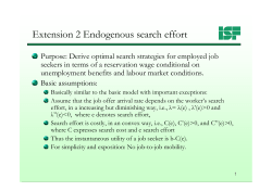 Extension 2 Endogenous search effort
