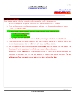 Fundamentals of Algorithms