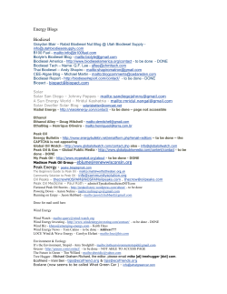 Energy Blogs