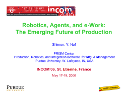 Robotics, Agents, and e-Work: The Emerging Future of Production
