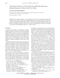 Theoretical Tracing of a Novel Route from Molecular Precursors