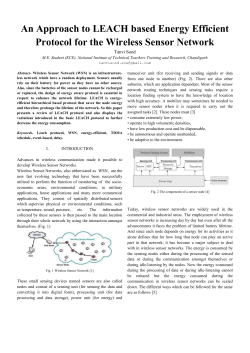 An Approach to LEACH based Energy Efficient Protocol for the