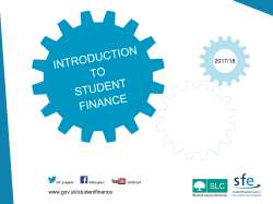Introduction to Student Finance 2017