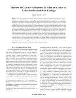Review of Oxidative Processes in Wine and Value of Reduction