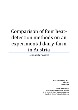 Comparison of four heat-detection methods on an experimental