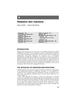 Radiation skin reactions