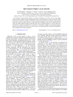 Spin transport in higher n-acene molecules - TARA