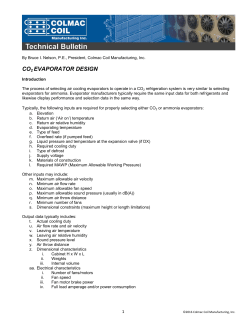 co2 evaporator design