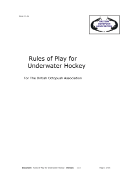 Rules - The British Octopush Association