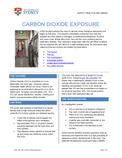 CARBON DIOXIDE EXPOSURE