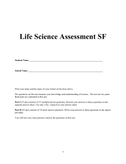 LS Regnl Asmt SF exam