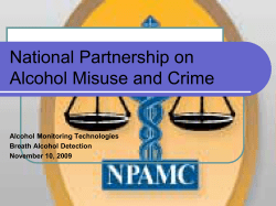 Alcohol Partnership on Alcohol Misuse and Crime