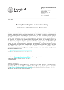 Assisting Human Cognition in Visual Data Mining