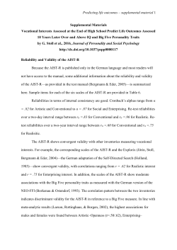 Academic Success at University: The Role of Cognitive and